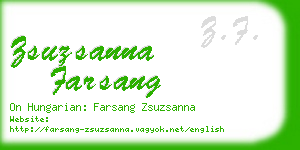 zsuzsanna farsang business card